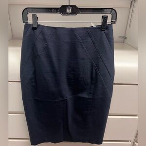 Rebecca Taylor knee length navy pencil skirt